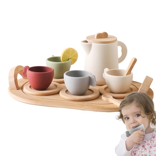 Holztee -Set, Vorgetäuschtes Spiele -Tee -Set, Farbenfrohes Brau -Set, Mit Prinzessin -Themendesign, Eleganten Und Sicheren Materialien, 9,5 X 8 Cm, Zum Geburtstag, Weihnachten Und Kindertag Geschenke Holztee -Set, Vorgetäuschtes Spiele -Tee -Set, Farbenfrohes Brau -Set, Mit Prinzessin -Themendesign, Eleganten Und Sicheren Materialien, 9,5 X 8 Cm, Zum Geburtstag, Weihnachten Und Kindertag Geschenke von Filvczt