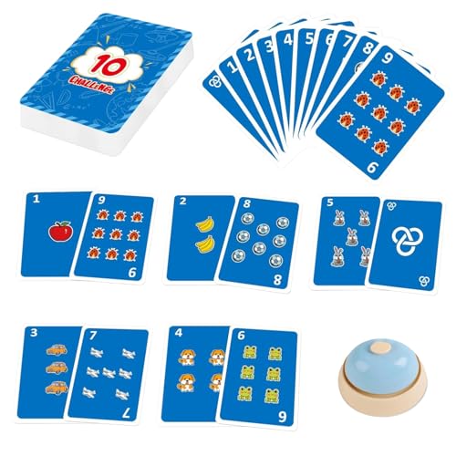 Math Learning Toys Card Games, Bildungsmathematik -Flash -Karten, Kinderlernwerkzeuge Mit Bildungsblitzset Und Spaß, 8.79x6.29cm, Für Kinder, Und Mädchen von Filvczt