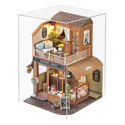 Miniature Doll House Kit Mit Förderung Der Fantasie, 18,5X15X23,5cm, Miniaturhaus -Kit, Holzpuppenhaushandwerk, Bildung Und Spaß Für Teenager, Kinder, Kinder von Filvczt
