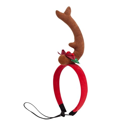 Weihnachts-Hunde-Stirnband, Cartoon-Hundegeweih, Hundegeweih-Stirnband, mit verstellbarem Gummiband, 28 cm, Gelb/für kleine, mittelgroße Hunde Welpen Weihnachts-Hunde-Stirnband, Cartoon-Hundegeweih, Hundegeweih-Stirnband, mit verstellbarem Gummiband, 28 cm, Gelb/für kleine, mittelgroße Hunde Welpen von Filvczt