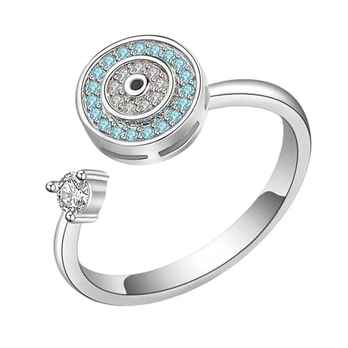 Zappelring Für Damen, Stilvoller Zappelschmuck, Verstellbare Spinnerringe, Mit Stressabbau-Design, Stilvoll Und Funktional, 1–2 cm, Gold/Silber, Für Freunde, Familien, Urlaub Zappelring Für Damen, Stilvoller Zappelschmuck, Verstellbare Spinnerringe, Mit Stressabbau-Design, Stilvoll Und Funktional, 1–2 cm, Gold/Silber, Für Freunde, Familien, Urlaub von Filvczt