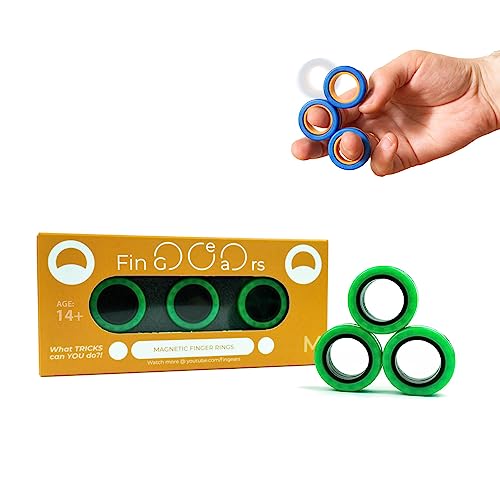 FinGears Original Anti-Stress-Spielzeug, magnetisch, Grün, Schwarz, Größe M FinGears Original Anti-Stress-Spielzeug, magnetisch, Grün, Schwarz, Größe M von Fin-Gears