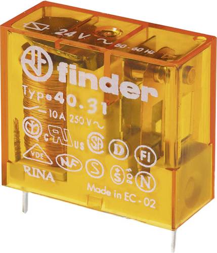 Finder 40.31.8.110.0001 Printrelais 110 V/AC 10A 1 Wechsler 50St. von Finder