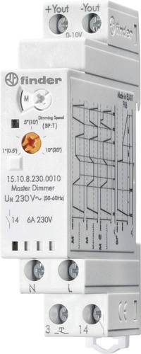 Finder Dimmer für Hutschiene 10 St. 15.10.8.230.0010 Betriebsspannung:230 V/AC von Finder
