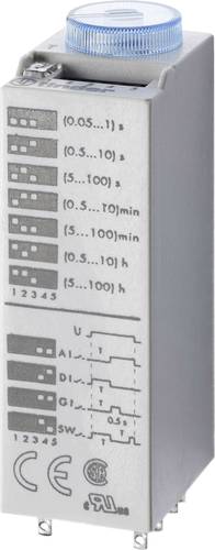 Finder Zeitrelais Betriebsspannung: 24 V/AC, 24 V/DC 85.02.0.024.0000 2 Wechsler 10A 400 V/AC Multif von Finder