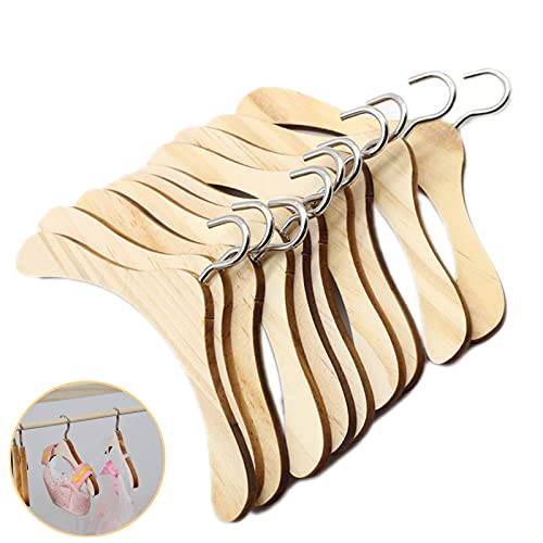 Fine jade2 10 Stück 12cm Holzpuppen Kleiderbügel Mini Holz Kleiderbügel Garderobenbügel Mantel Kleid Veranstalter Kleiderbügel für Puppen Kleiderbügel Puppenzubehör für Puppenkleidung, Kleiderständer Fine jade2 10 Stück 12cm Holzpuppen Kleiderbügel Mini Holz Kleiderbügel Garderobenbügel Mantel Kleid Veranstalter Kleiderbügel für Puppen Kleiderbügel Puppenzubehör für Puppenkleidung, Kleiderständer von Fine jade2