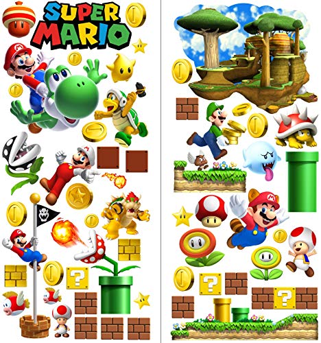 Mario Sticker Wandaufkleber von Finedeco