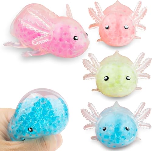 Axolotl Squisheez Stretchbälle, Squishy Axolotl 4 Pack, Stress Relief Balls (Set of 4) - Anxiety Relief Squeezing Squishy Balls | Funny Fidget Toy Axolotl Squisheez Stretchbälle, Squishy Axolotl 4 Pack, Stress Relief Balls (Set of 4) - Anxiety Relief Squeezing Squishy Balls | Funny Fidget Toy von Fineron
