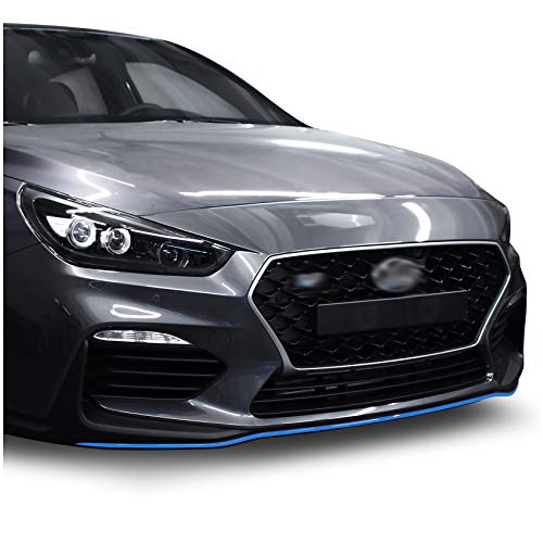 Frontschwert Designline Folie Dekor für Fahrzeug Front Auto Aufkleber selbstklebend Kfz Zubehör Streifen Zierleiste Passgenau D017 (Azurblau) von Finest Folia