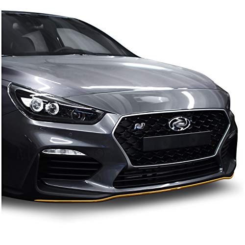 Frontschwert Designline Folie Dekor für Fahrzeug Front Auto Aufkleber selbstklebend Kfz Zubehör Streifen Zierleiste Passgenau D017 (Gold) von Finest Folia