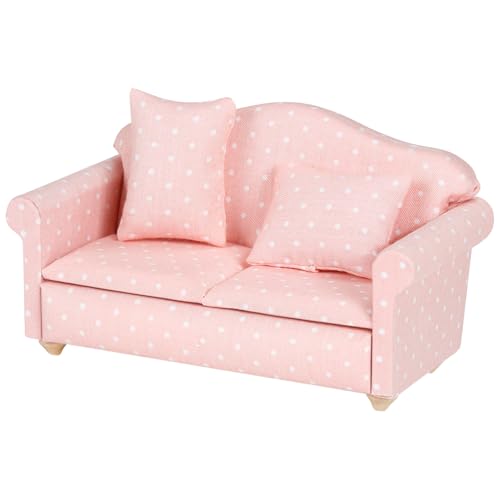 Miniatur Sessel Miniatur Sofa Couch Wichtel Sessel Holz Wichtel Möbel Miniatur Möbel Puppenhaus Möbel Puppenhaus Zubehör (Rosa von Finetoknow