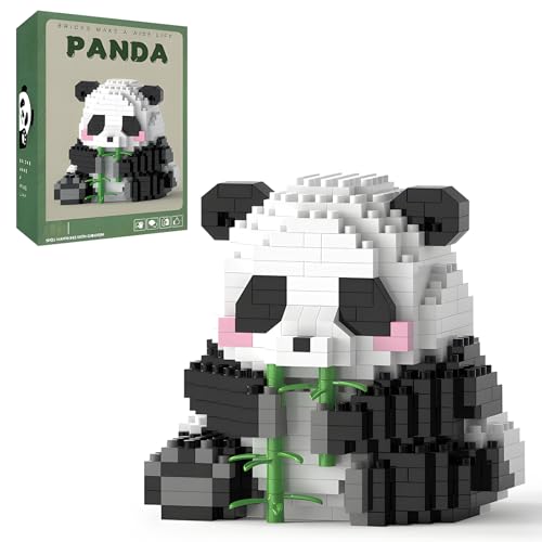 Finger Rock Creator Panda Bambus-Bauset, 504-teilig, niedliches Panda-Mikrostein-Bauset, Partyzubehör für Erwachsene, Kinder, Jungen, Mädchen, ab 8 Jahren Finger Rock Creator Panda Bambus-Bauset, 504-teilig, niedliches Panda-Mikrostein-Bauset, Partyzubehör für Erwachsene, Kinder, Jungen, Mädchen, ab 8 Jahren von Finger Rock