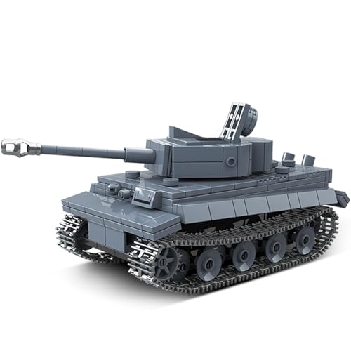 Finger Rock Tiger Panzer WWII Klemmbausteine, Modell 1:32 503 Teile Tank Militär Panzerkampfwagen Bausteine mit Waffen Ausgestattet, Spielzeug Geschenke Erwachsene oder Kinder ab 6 Jahren Finger Rock Tiger Panzer WWII Klemmbausteine, Modell 1:32 503 Teile Tank Militär Panzerkampfwagen Bausteine mit Waffen Ausgestattet, Spielzeug Geschenke Erwachsene oder Kinder ab 6 Jahren von Finger Rock