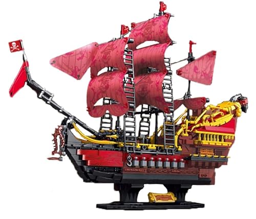 Piratenschiff Bausteine Kit,1898 Teile Piratenschiff Klemmbausteine Bauspielzeug mit Lichtern Segelschiff Modellbausatz Spielzeug Geburtstagsgeschenk für Erwachsene,Jungen und Mädchen 6+ Jahren Piratenschiff Bausteine Kit,1898 Teile Piratenschiff Klemmbausteine Bauspielzeug mit Lichtern Segelschiff Modellbausatz Spielzeug Geburtstagsgeschenk für Erwachsene,Jungen und Mädchen 6+ Jahren von Finger Rock
