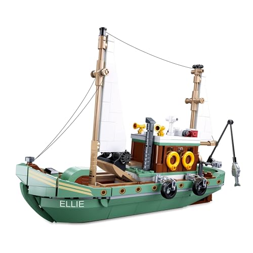 Schiff Fischerboot Klemmbausteine, 610 Teile Bauset Modell, Geburtstags Spielzeug für Erwachsene, Jungen oder Mädchen ab 6 Jahren Schiff Fischerboot Klemmbausteine, 610 Teile Bauset Modell, Geburtstags Spielzeug für Erwachsene, Jungen oder Mädchen ab 6 Jahren von Finger Rock