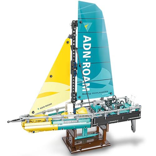 Segelboot Bausteine Set 675 Teile City Boot Segelschiff Modellbausatz Klemmbausteine Ozean Explore Schiffs Spielzeug Kreative Geschenk für Erwachsene Bootsliebhaber Jungen Mädchen ab 8+ Jahre von Finger Rock