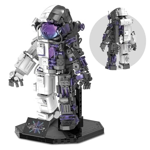 Finger Rock Technik Space Astronaut Bausteine, 1185 Teile Halb-Mecha Astronaut Weltraum Bauspielzeug Modell, Idea Geschenke für Erwachsene Jugendliche von Finger Rock