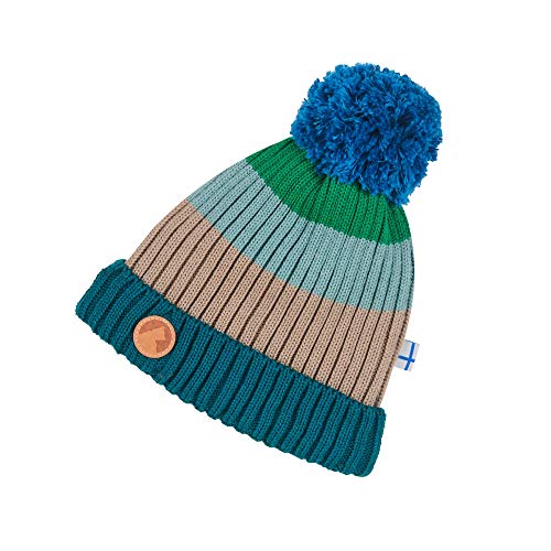 Finkid Pompula Gestreift-Bunt-Blau, Kinder Kopfbedeckung, Größe 50 - Farbe Green Mix Finkid Pompula Gestreift-Bunt-Blau, Kinder Kopfbedeckung, Größe 50 - Farbe Green Mix von Finkid