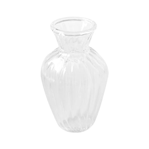 Finlon 1:12 Miniatur-Puppenhaus-Glasvase – gestreiftes Design, Elegantes Dekor für Erwachsene von Finlon