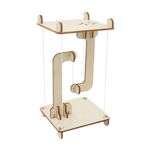 Finlon Holz-DIY-Schwerkraft-Bauspielzeug für von 6–12 Jahren, kreative Tensegrity-Skulpturen, Physik-Balance-Modellbausatz – Stil A von Finlon