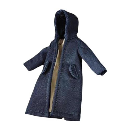 Finlon Miniatur-Soldat-Kostümumhang für 12-Zoll-Puppen – Kapuzen-Trenchcoat-Outfit-Zubehr von Finlon