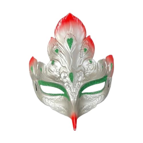 Finlon Silberne handbemalte Maskerade für Themenbühnenspiele und Kostüme von Finlon