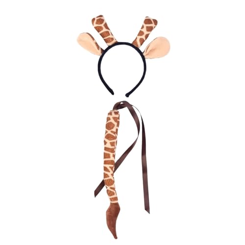 Finlon Stirnband mit Giraffen- und Kuhohren – lustiges Cosplay-Geschenk für ausgefallene Menschen von Finlon