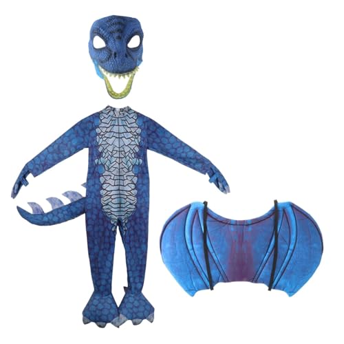 Finlon für Dinosaurier-Kostümset – Drachenschwanz und – perfekt für Geburtstagsfeiern – Blau – XXL 150 cm von Finlon