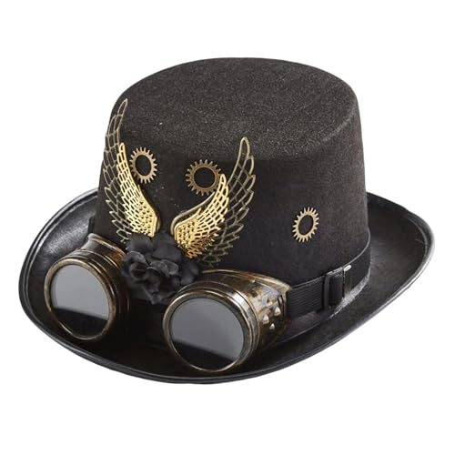 Viktorianischer Gothic-Steampunk-Hut für Mnner und Frauen – einzigartiges Kostümzubehr für Karneval, Halloween, Einheitsgre von Finlon