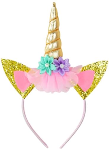 Finnacle - Bezauberndes Einhorn Diadem - Perfekt für Weihnachten, Nikolaus und Geburtstage - Brillante Tiara mit Blumen, Glitzern und goldenen Akzenten - Must-have Krone für Mädchen Finnacle - Bezauberndes Einhorn Diadem - Perfekt für Weihnachten, Nikolaus und Geburtstage - Brillante Tiara mit Blumen, Glitzern und goldenen Akzenten - Must-have Krone für Mädchen von Finnacle