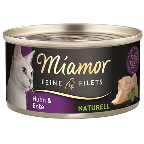 Miamor Feine Filets Naturell Huhn & Ente 80g (Menge: 24 je Bestelleinheit) von Finnern Miamor