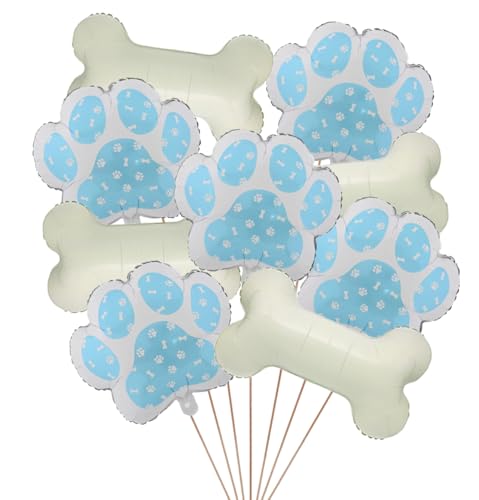 9 x Party-Luftballons für Hunde, enthält 5 x blaue Pfotenform, 4 x Knochenform, für Hundeparty, Babyparty, Kindergeburtstag, Haustierbedarf, Hundewelpen, Geburtstagsparty-Dekorationen (blaue Pfote) 9 x Party-Luftballons für Hunde, enthält 5 x blaue Pfotenform, 4 x Knochenform, für Hundeparty, Babyparty, Kindergeburtstag, Haustierbedarf, Hundewelpen, Geburtstagsparty-Dekorationen (blaue Pfote) von Finypa