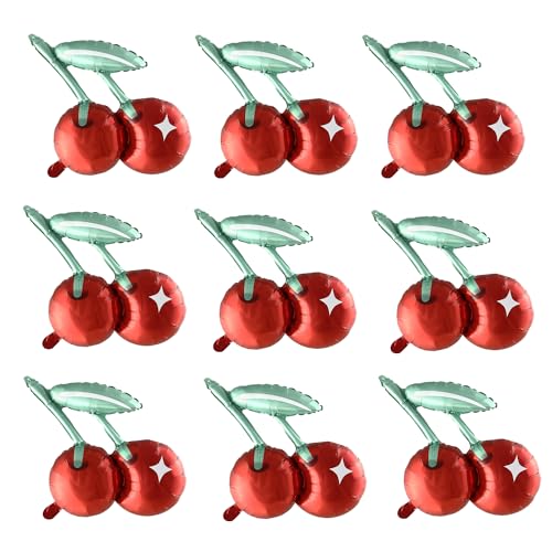 Finypa 9pcs 50.8 cm Cherry Balloons - Rot, Rund, Gummi - 9 Stück - Ballon - Kinder - Unisex – alle Altersgruppen - Kirsche - Obst - Geburtstag, Babyparty Finypa 9pcs 50.8 cm Cherry Balloons - Rot, Rund, Gummi - 9 Stück - Ballon - Kinder - Unisex – alle Altersgruppen - Kirsche - Obst - Geburtstag, Babyparty von Finypa