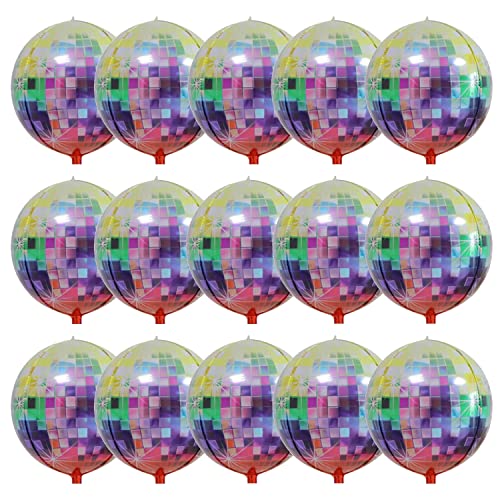 Finypa: 15 bunte Discokugel-Luftballons, 55.9 cm, 4D-Disco-Luftballons für 80er-Jahre-Party-Dekorationen Finypa: 15 bunte Discokugel-Luftballons, 55.9 cm, 4D-Disco-Luftballons für 80er-Jahre-Party-Dekorationen von Finypa