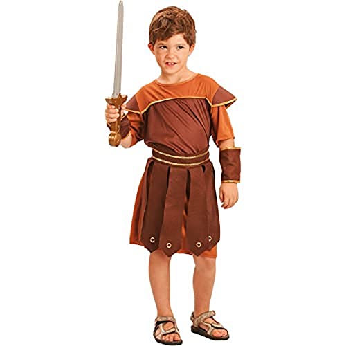Fiori Paolo 61210 Gladiator Romano Jungen Kostüm (5-7 Jahre), Braun von Ciao