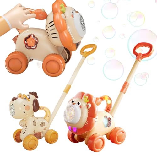 Automatische Bubble Machine for Kleinkind Süßes tragbares Blasenherstellergebläse (Löwe) von Fiorky