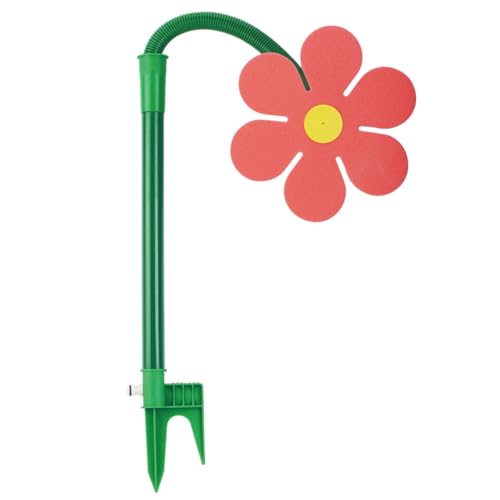 Crazy Daisy Sprinkler Dancing Flower Water Sprinkler for Rasen & Garten (rot) von Fiorky