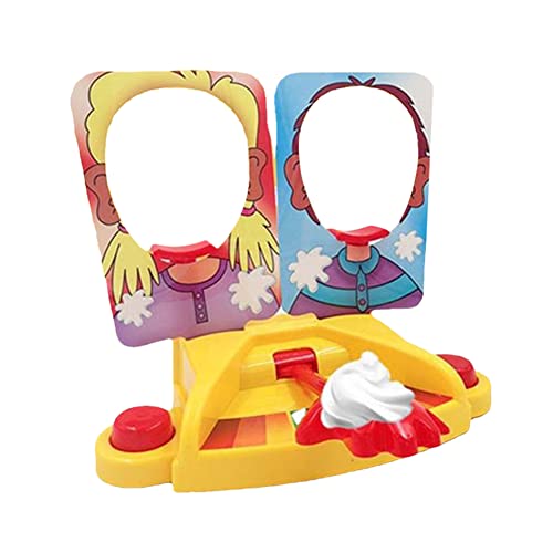 Fiorky 1 Set Cream Face Game Pretend Cream Pie in The Face Game 1/2 Spieler Eltern-Kind Interaktiv for Kinder Erwachsene Geschenke (Double Pie Smasher) von Fiorky