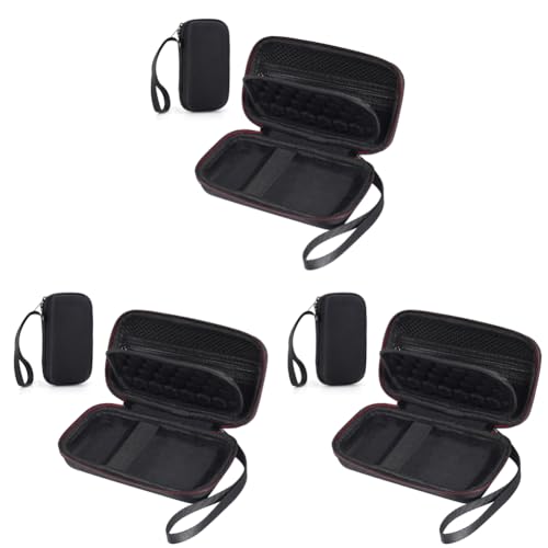 Fiorky 3 Stück tragbare Reisetasche, stoßfeste Eva-Hartschalenhülle mit Netztasche für SD-Karte, USB-Typ-C-Kabel, Retro-Spiel-Reise-Aufbewahrungshalter für Anbrnic RG35XX H/RG353M Handheld von Fiorky