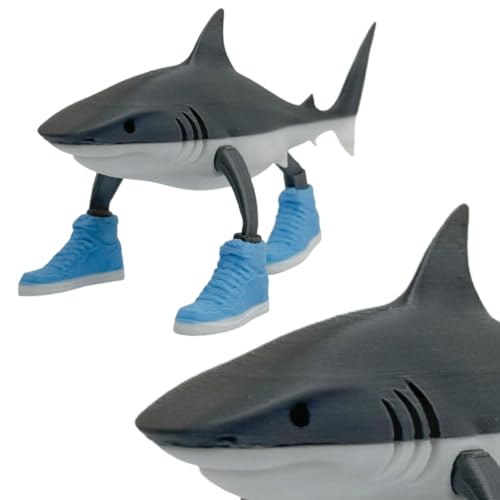 Fiorky 3D-gedruckte lustige Hai-Figur Tung-Tung Tung Tung Sahur Figur tralalerotralala multifunktionales bewegliches Tiermodell Schreibtischdekoration originelles Geschenk for Fiorky 3D-gedruckte lustige Hai-Figur Tung-Tung Tung Tung Sahur Figur tralalerotralala multifunktionales bewegliches Tiermodell Schreibtischdekoration originelles Geschenk for von Fiorky