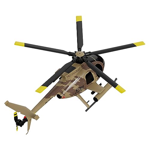 Fiorky 6-Achsen-Gyro-Hubschrauber-Modellspielzeug, dualer bürstenloser Motor, 7,4 V, 1200 mAh, Drohnenhubschrauber, optische Flusslokalisierung, 150 m Kontrollentfernung for Kinder (Camoufla von Fiorky