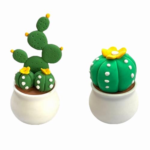 Fiorky Air Trockener Ton, das Nicht schicke Formtet mit Werkzeugen for DIY-Handwerk (Cactus) von Fiorky
