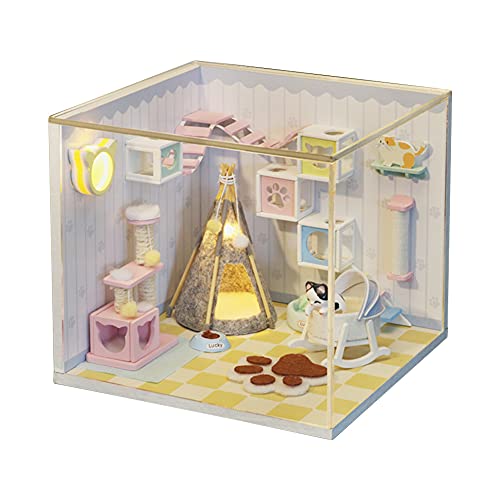 Fiorky DIY Hut 3D Holzhaus Manuelle Montage Kit für Kinder Geburtstag Geschenke (G) von Fiorky