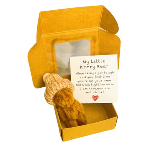 Fiorky Mini Plüsch Teddybär in Box Weich handgefertigt Teddy for Kindergeburtstagsfeier (Kaffee) von Fiorky