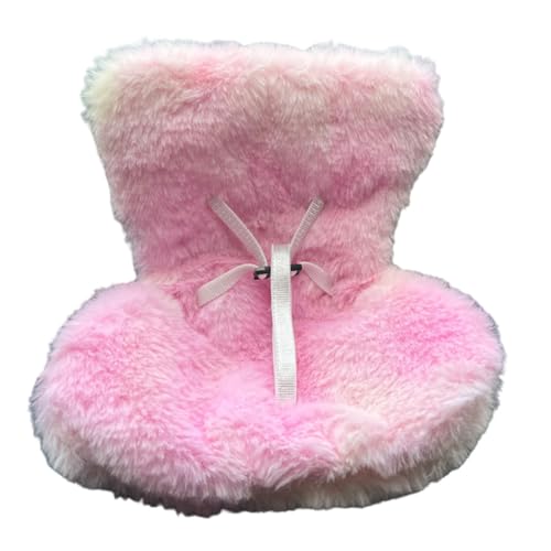 Fiorky Mini Puppenwagen Sitz gemütlicher Sofa -Sicherheitssitz Sitzluft Entlüftungsdekor (Hellrosa Gelb) von Fiorky