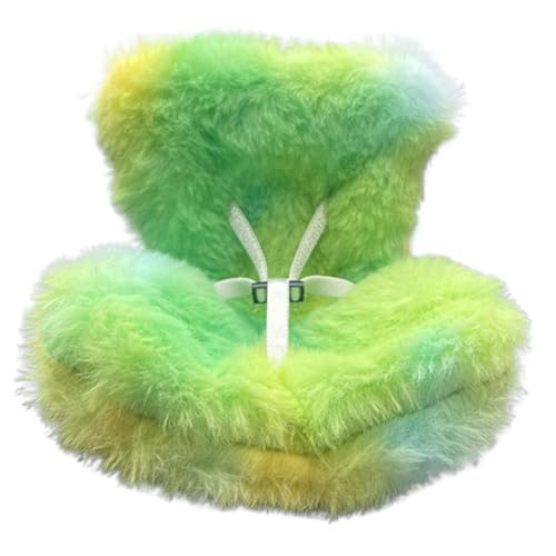 Fiorky Mini Puppenwagen Sitz gemütlicher Sofa-Sicherheitssitz Sitzluft Entlüftungsdekor (gelbgrün-blau) von Fiorky