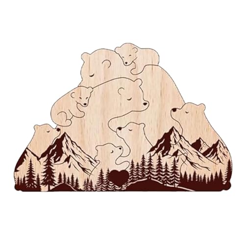 Fiorky Personalisierte Holzbären -Puzzle -Familienmitglieder Bear Rätsel for Hauswärmeln Fiorky Personalisierte Holzbären -Puzzle -Familienmitglieder Bear Rätsel for Hauswärmeln von Fiorky