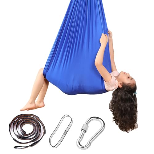 Fiorky Sensory Swing Heavy Duty Elastic Kuschelschwung for Innen im Freien (blau) von Fiorky