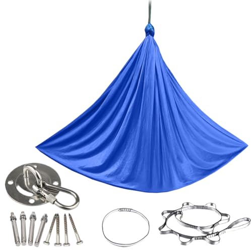 Fiorky Sensory Swing Heavy Duty Elastic Kuschelschwung for Innen im Freien (blau) von Fiorky
