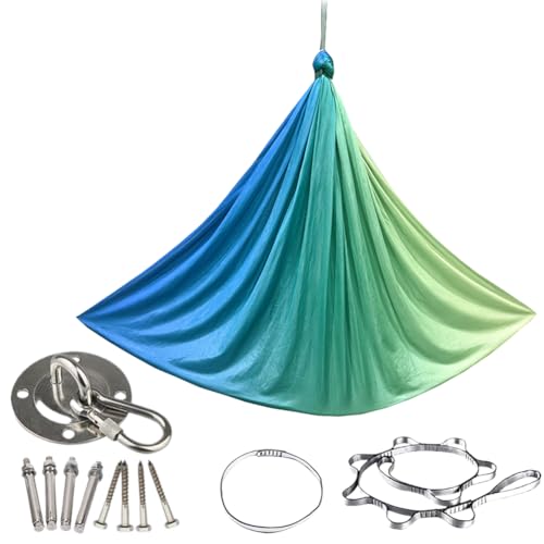 Fiorky Sensory Swing Heavy Duty Elastic Kuschelschwung for Innen im Freien (blaugrün) von Fiorky